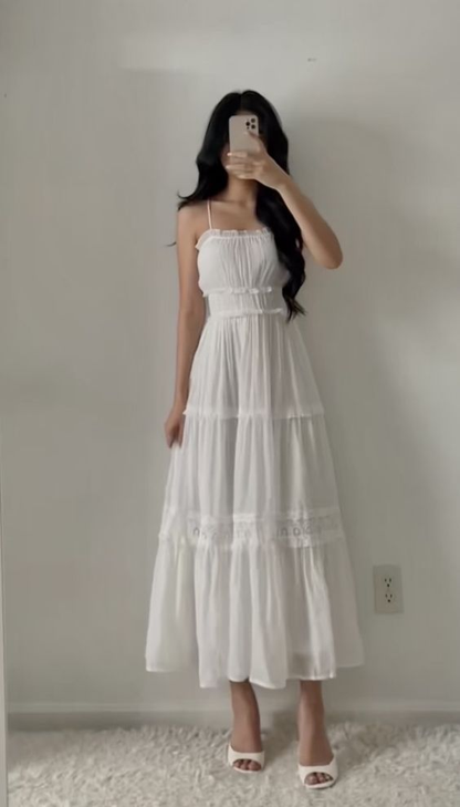 Cute White A-line Prom Dress,Summer Maxi Dress Y5980 Simplepromdress Cute White A-line Prom Dress,Summer Maxi Dress Y5980 Simplepromdress