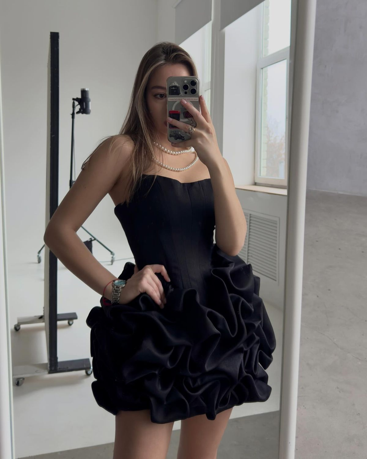 Stylish Black Satin Pleated A Line Short 6th Grade Homecoming Dress,Spaghetti Straps Mini Prom Dress SP3213