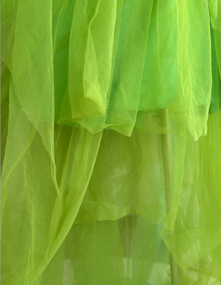 Sexy Halter Butterfly Beaded Tulle Long Party Dress Green Backless Prom Gown SP1467