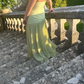 Green Sheath Prom Dress,Green Bridesmaid Dress Y5087