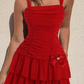 Cute A-line Short Homecoming Dress,Sleeveless Vest Dress Y1940