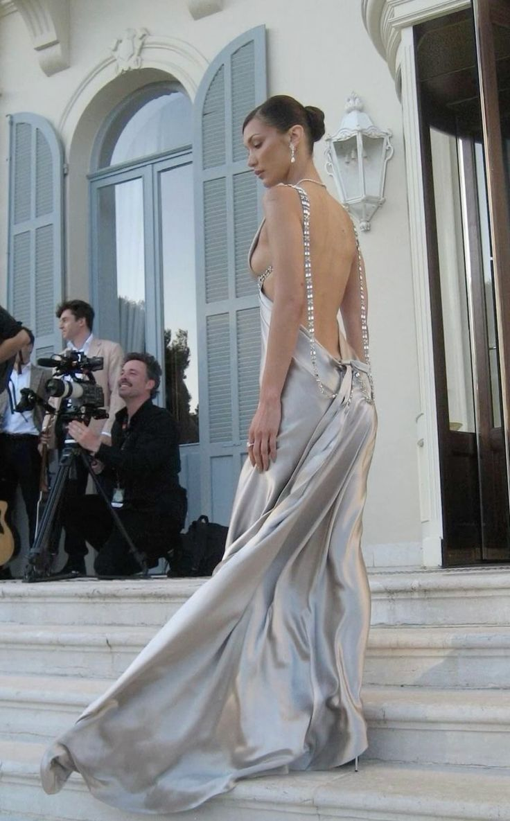 Sexy Deep V Satin Backless Evening Dress,Simple Prom Party Dress Y8717