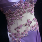 Pretty Halter Lavender Satin Beaded Mermaid Long Prom Dress Evening Dress SP1382
