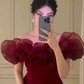 Burgundy Off The Shoulder Evening Dress Sheath Long Party Prom Dress Y7670