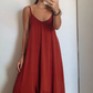 Simple Spaghetti Straps Prom Dress,Summer Maxi Dress  Y7100