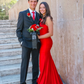 Classy Red Mermaid Prom Dress,Red Evening Dress Y5157