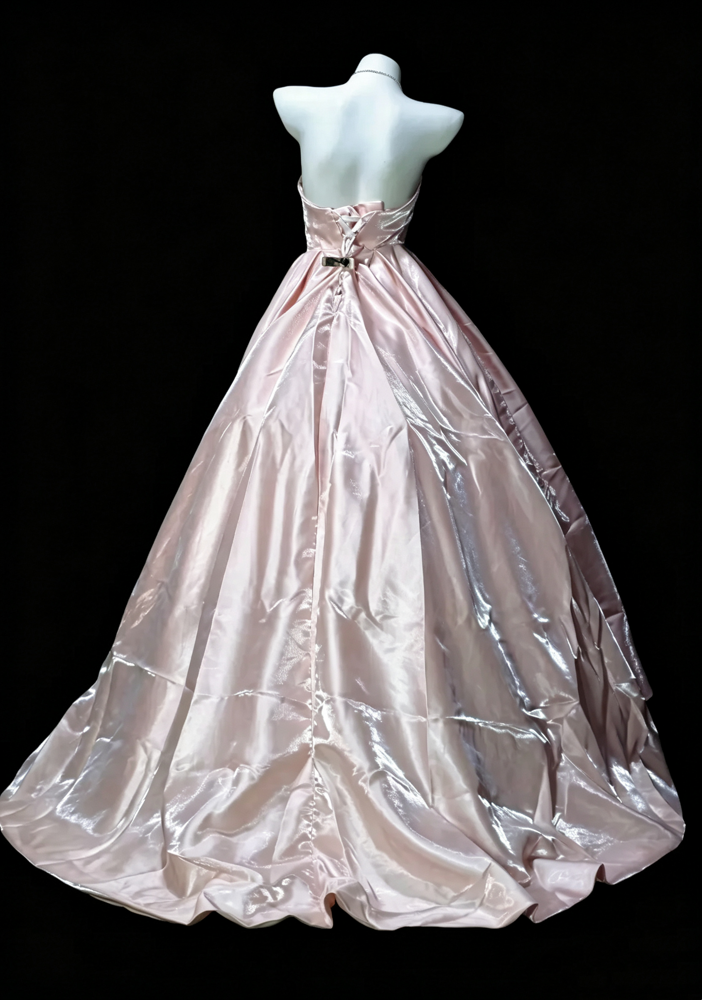 Charming Pink Ball Gown Strapless Satin Sweet 16 Dress SP3191
