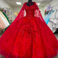 Luxurious Red Quinceanera Dress,Red Ball Gown,Red Sweet 16 Dress Y2338