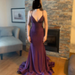 Elegant Mermaid V Neck Prom Dress,Fashion Evening Dress With Trail Y7220