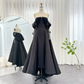 Luxury Dubai Evening Dresses for Women Wedding Party Black Long Sleeve Gala Prom Dress Y4621