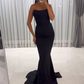 Elegant Black Mermaid Prom Dress,Black Formal Gown Y7041