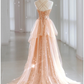 A-Line Prom Dresses Sparkle & Shine Dress Sweet 16 Floor Length Sleeveless Sweetheart Tulle with Sequin Y2972