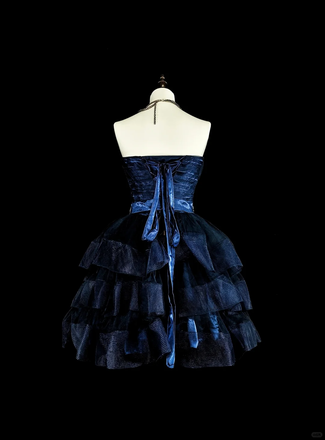 Fashion Navy Blue Satin Tulle Beaded A Line Short 6th Grade Homecoming Dress,Mini Prom Dress SP3387