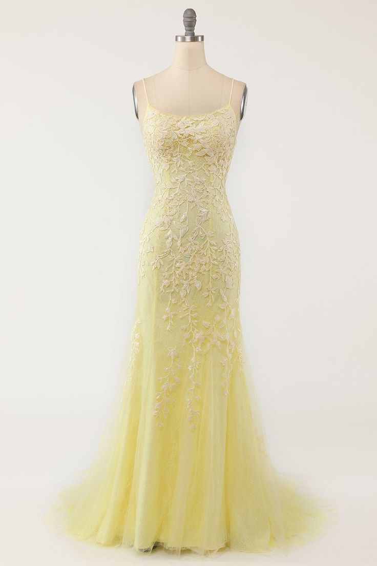 Pink Mermaid Long Prom Dress with Appliques  Y7435