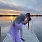 Elegant Purple Mermaid Prom Dress,Purple Evening Dress Y6725