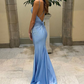 Sexy Sparkly Long Mermaid Evening Prom Dresses Y5742