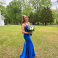 Royal Blue Heavily Beaded Spaghetti Straps Mermaid Floor-length Long Party Prom Dresses Y5514