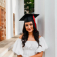 White A-line Short Graduation Dress,White Homecoming Dress  Y1843