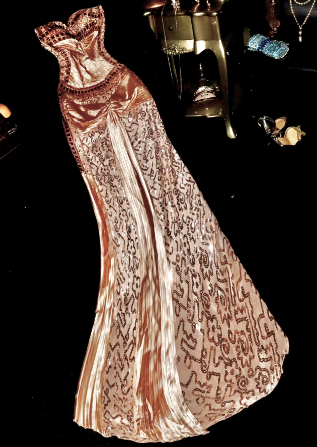 Vintage Sweetheart Neck Satin Sequin Beaded Mermaid Long Prom Dress Evening Gown SP712