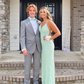 Elegant Mint Sequin Mermaid Prom Dress,Beautiful Prom Gown  Y4986