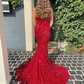 Glitter Royal Blue Mermaid Prom Dress,Royal Blue Evening Dress Y5629