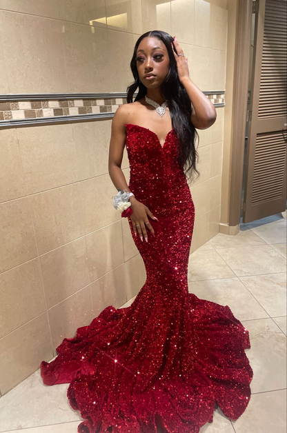 Long Mermaid Prom Dresses for Women Sparkling Glitter Formal Evening P Simplepromdress Long Mermaid Prom Dresses for Women Sparkling Glitter Formal Evening P Simplepromdress