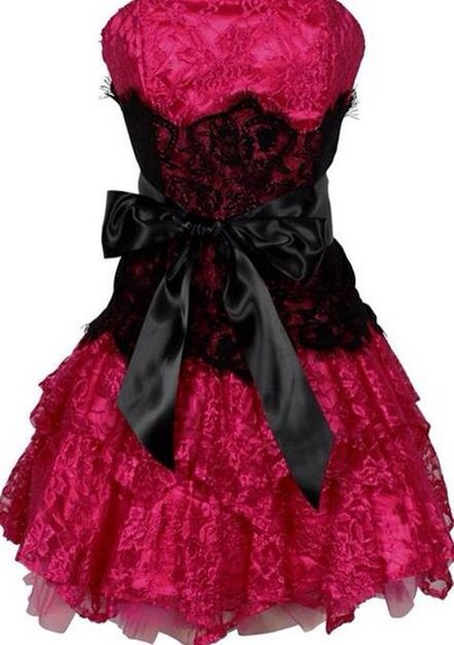 Elegant Strapless Ivory Lace A Line Short Birthday Outfits Formal Homecoming Dress Y9298