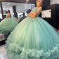 Strapless Tulle Ball Gown,Sweet 16 Dress,Princess Dress ,Y2459