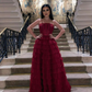Elegant Strapless A-line Multi-layered Evening Dress,Chic Gala Dress  Y5331