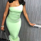 One Shoulder Irregular Fuzzy Hem Midi Dress,Sexy Evening Dress Y2226