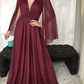 A-Line Mother of the Bride Dress Wedding Guest Simple Elegant V Neck Floor Length Tulle Sleeveless with Pleated Prom Dress Y6309