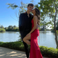 Classic Sheath/Column Long Evening Dress with Split  Y4289