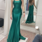 Classy Green Mermaid Prom Dress,Green Evening Dress Y7358