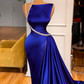 Elegant Modest Royal Blue Evening Dresses Y4193