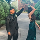 Stunning Emerald Green Sheath Prom Dress With Slit,Backless Evening Dress Y5325
