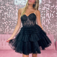 A-Line Lace Short Homecoming Dress Y2591
