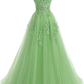 Beautiful Lavender Tulle Long Prom Dress , A-Line Party Dress Y907
