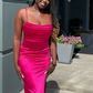 Sexy Spaghetti Straps Sheath Prom Dress For Black Girl Y4943