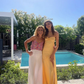 Simple Spaghetti Straps Slit Prom Dress Long Evening Gown Y7907