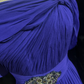 Classy Purple Spaghetti Straps Chiffon Pleated Beaded Long Party Dress Formal Wedding Guest Dress SP1865