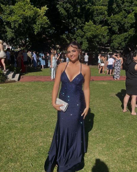 Sexy Navy Blue V Neck Satin Beaded Mermaid Long Party Dress Formal Wedding Guest Dress SP1353