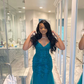 Glamorous Dark Green Mermaid Corset Prom Dress,Winter Dance Dress Y4325