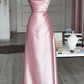 Classy Light Pink Sheath Long Prom Dress,Light Pink Formal Gown  Y4504