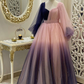 Unique A-line Ombre Tulle Prom Dress,Princess Dress  Y4897