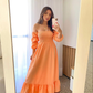 Orange A-line Prom Dress,Graduation Dress,Springtime New Style Y5270