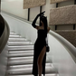 Sexy Black Strapless Prom Dress With Side Split Y4535