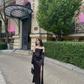 Charming Black Strapless Sheath Prom Dress With Split,Black Evening Dress Y6385