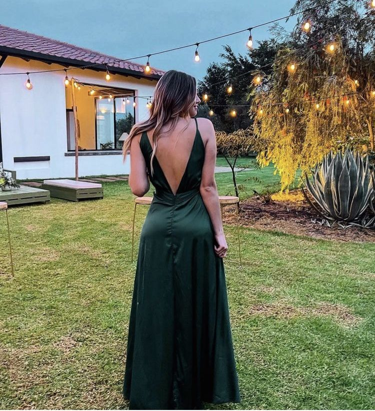 Sexy A Line Deep V Neck Floor Length Evening Dress,Green Bridesmaid Dr Simplepromdress Sexy A Line Deep V Neck Floor Length Evening Dress,Green Bridesmaid Dr Simplepromdress