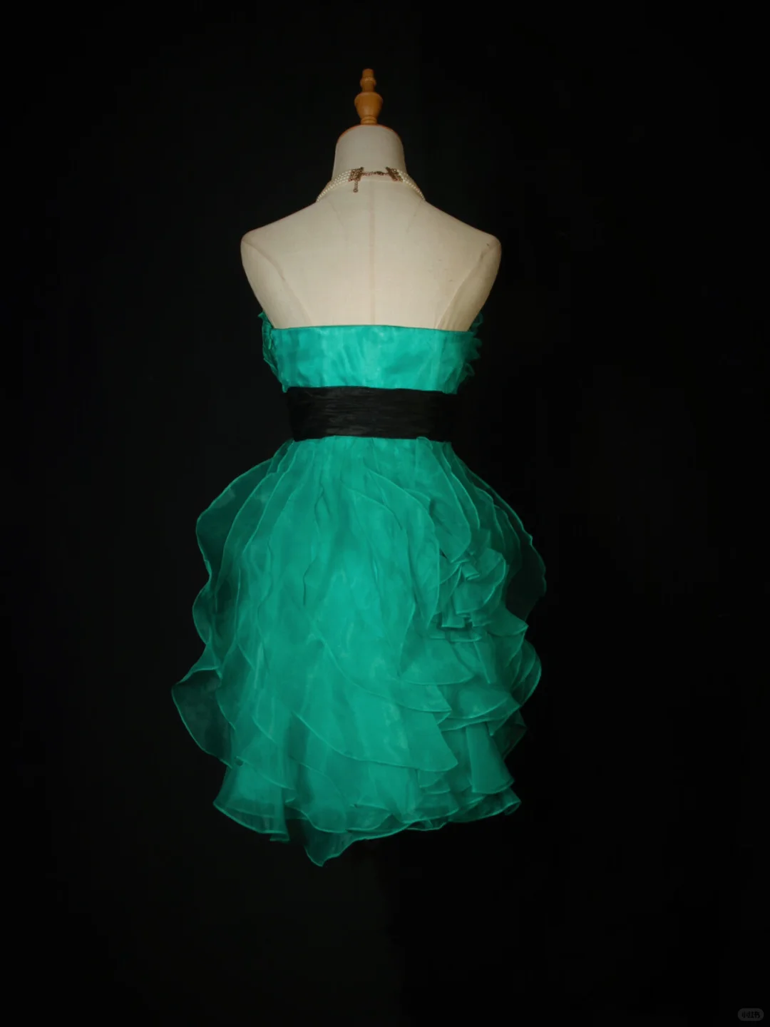 Unique Green Tulle Pleated Short Homecoming Dress,Strapless A Line Mini Cocktail Dress SP2828