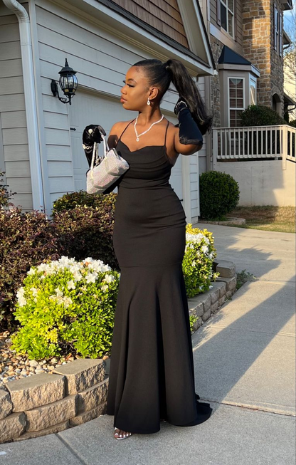 elegant black mermaid dress Charming Long Black Off-the-Shoulder Lace Mermaid Long Sleeves Prom Dresses Long Slit Online